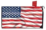Briarwood Lane American Flag Waving Patriotic Magnetic Mailbox Cover Standard