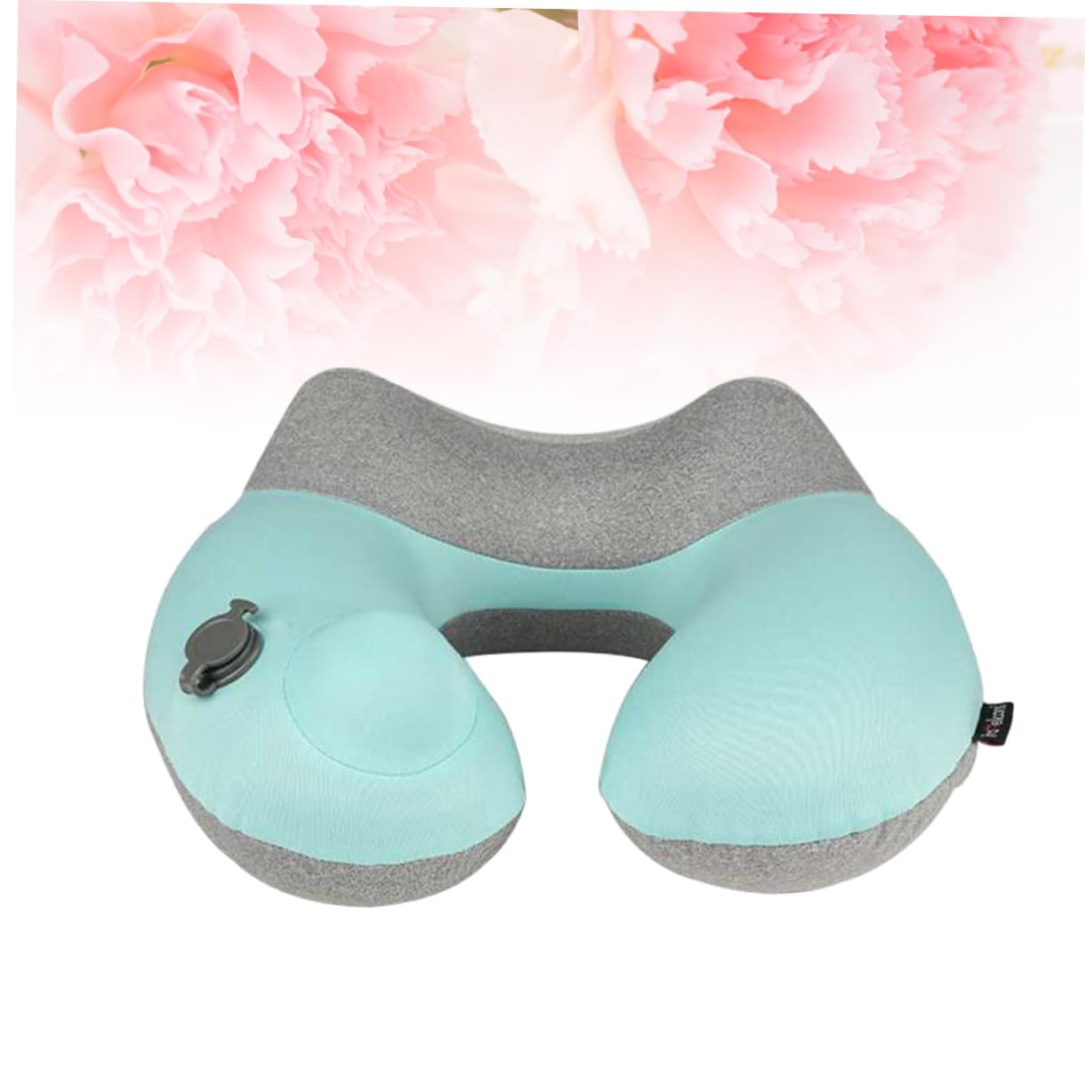 Homoyoyo Aufblasbares U-förmiges Nackenkissen Blau aus Nylon