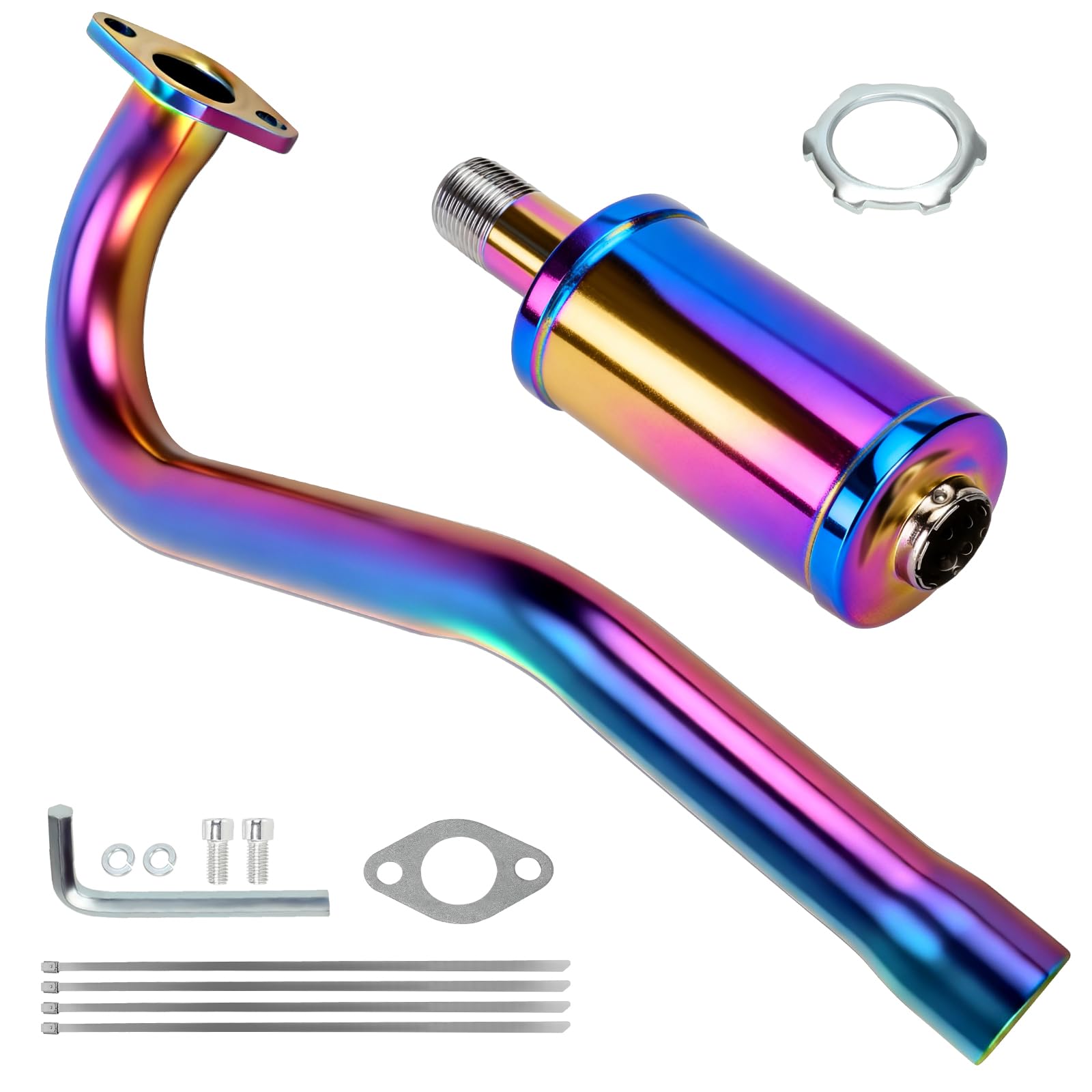 Central Long Mini Bike Exhaust Header Pipe Muffler Kit for GMB100