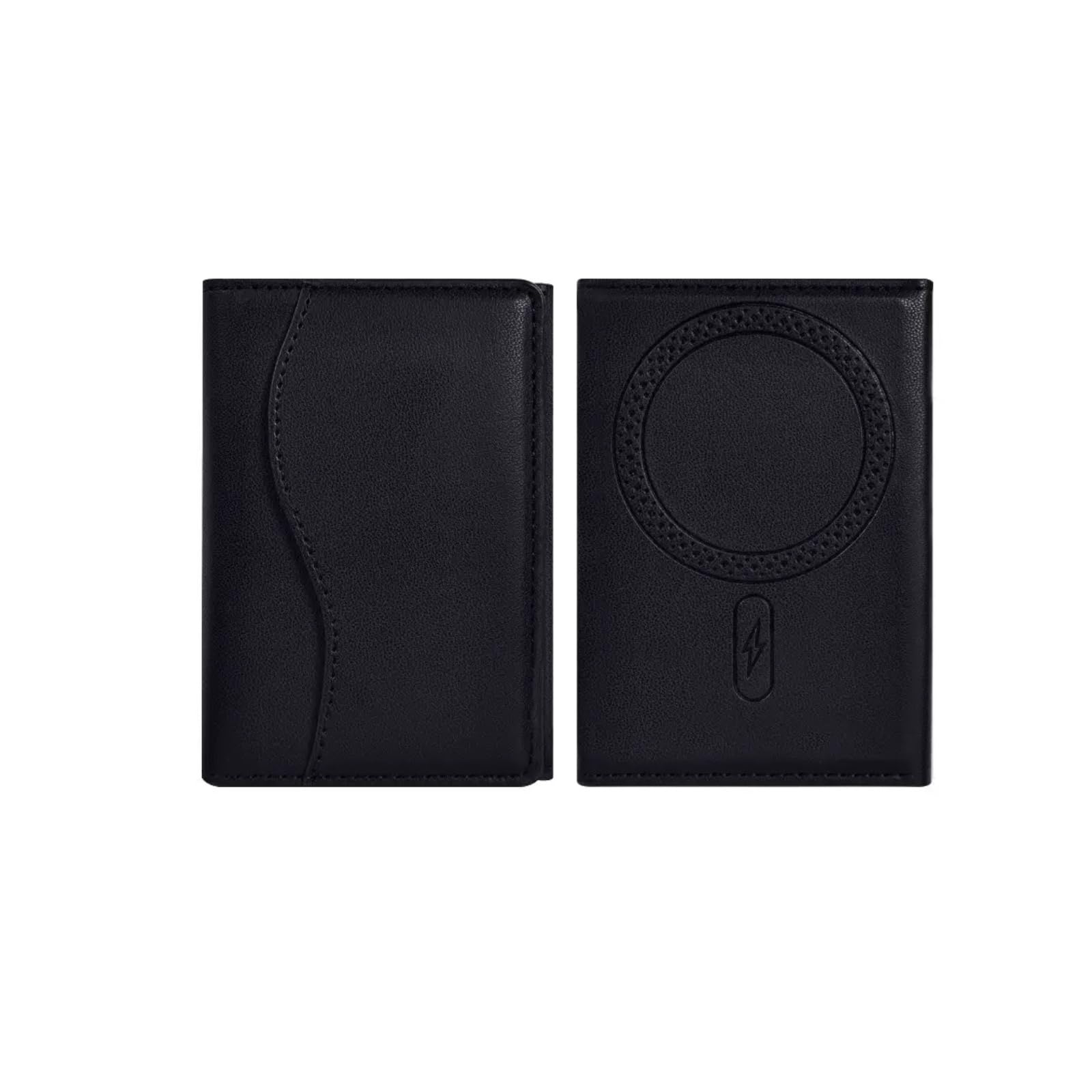 Kibeonno Magnetic Mag Safe Wallet for iPhone 16/15/14/13/12 & Pro/Max – Strongest 6-Card Holder with RFID Protection, Lightweight Leather Phone Wallet Stick On, Compatible with Mag-Safe Cases (Black)