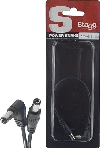 Stagg SPS-020-DCMM Strom-Kabel 20 cm Stecker-auf-Stecker Stagg SPS-020-DCMM Strom-Kabel 20 cm Stecker-auf-Stecker