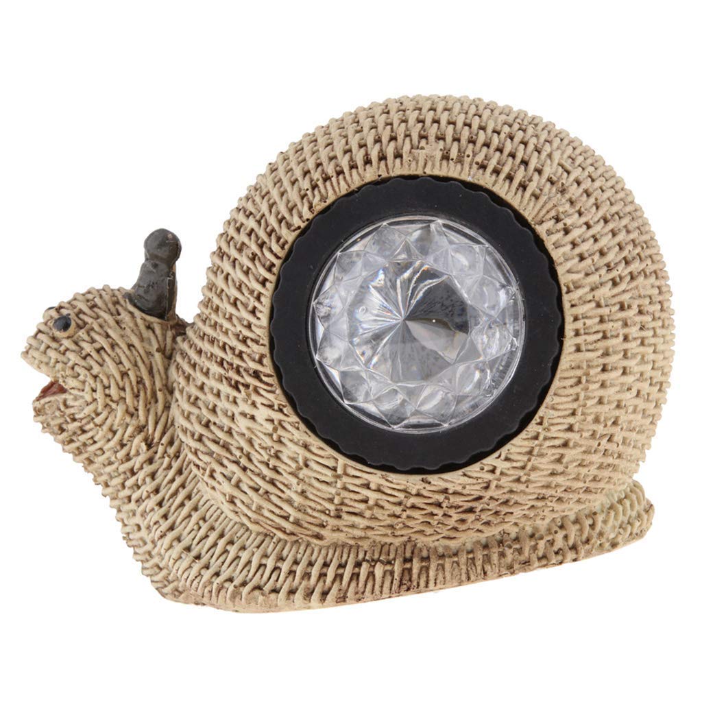 Tubayia LED Solar Snail Outdoor Light Garden Lamp Solar Lamp for Garden Patio Yard