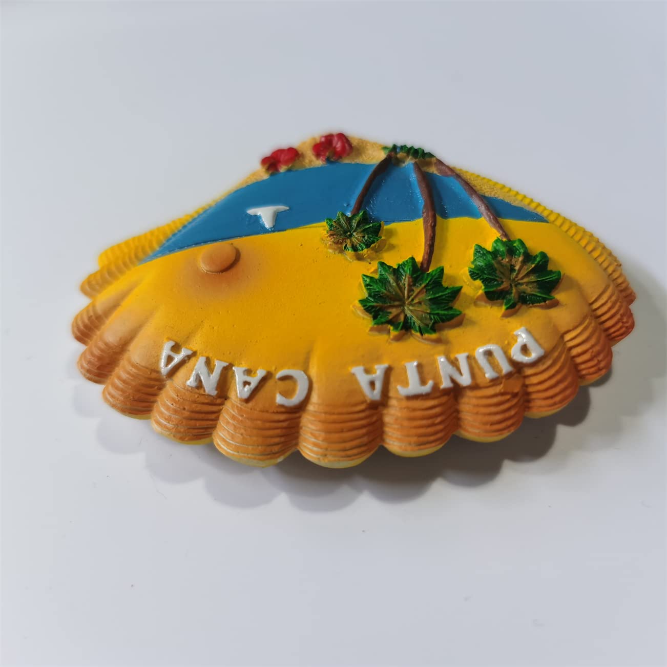 Magnete Da Frigorifero 3D Ara Con Parrot - Souvenir Repubblica Dominicana, Punta Cana, Artigianato In Resina