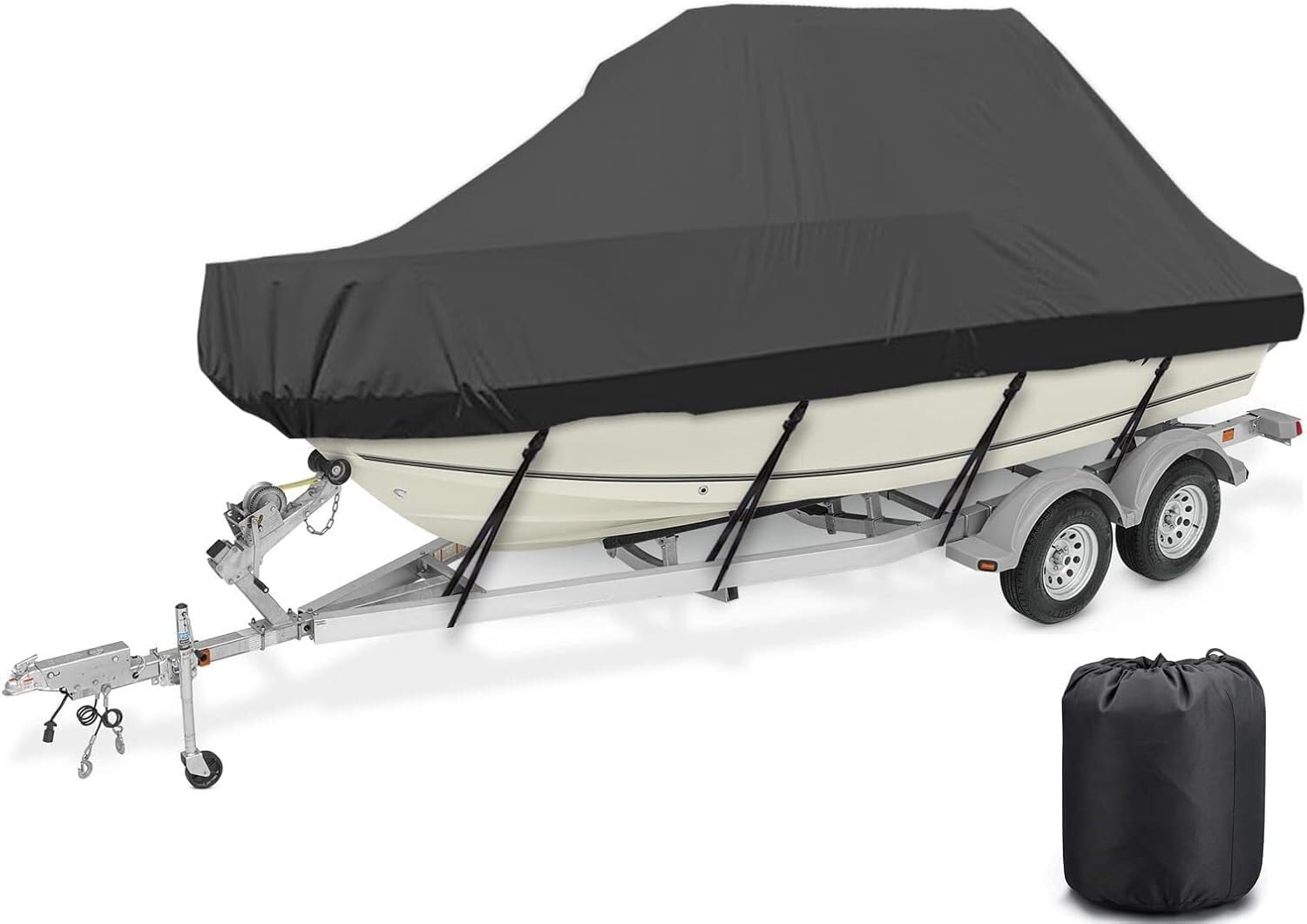Housse de bateau de qualité marine Oxford 600D pour topper rigide