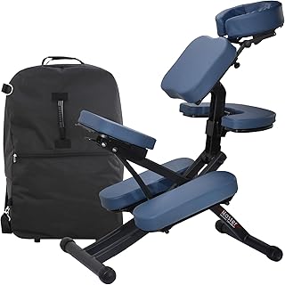 Master Massage Rio - Sedia da massaggio professionale, pieghevole, in alluminio, regolabile, leggera, con valigetta per il trasporto