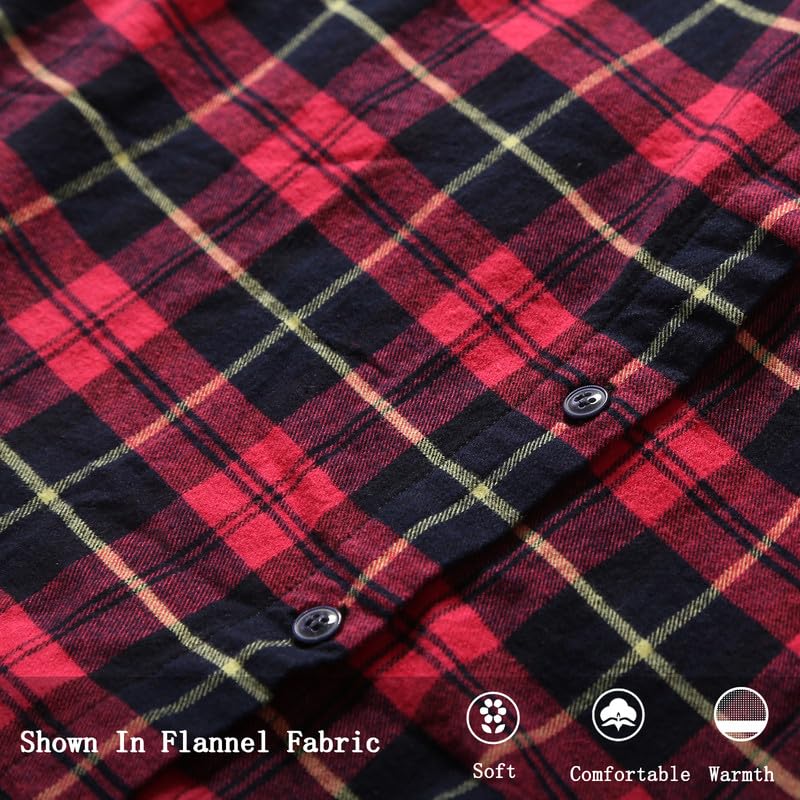 Image of Match Women's Long Sleeve Plaid Flannel Shirt #2021