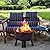 Wonder Comfort Fire Pit Set, Wood Burning FirePit with Screen, Cover and Log Poker for Outdoor and Patio, 26 inch Round Fire-Pit