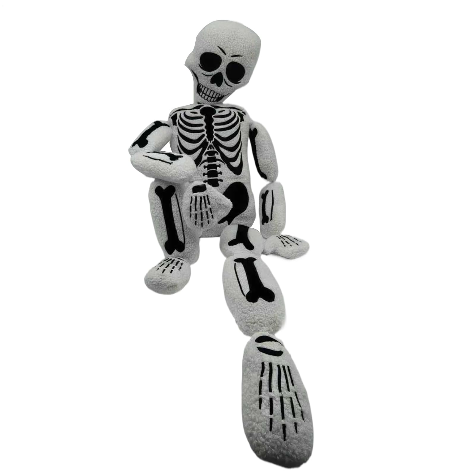 Cuscino decorativo di Halloween Teschio Imbottito Realistico Morbido | Cuscino Scheletro Intero Halloween Per Divano Casa Camera Da Soggiorno Dormitorio Appartamento