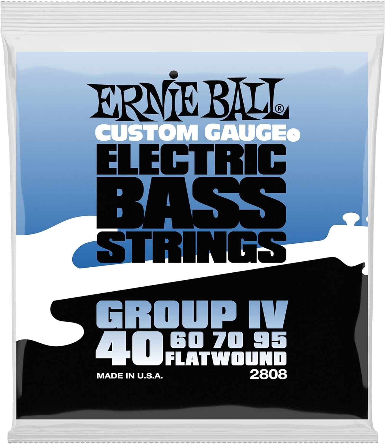 Ernie Ball, Flatwound Group IV, Corde per basso elettrico, diametro 40-95