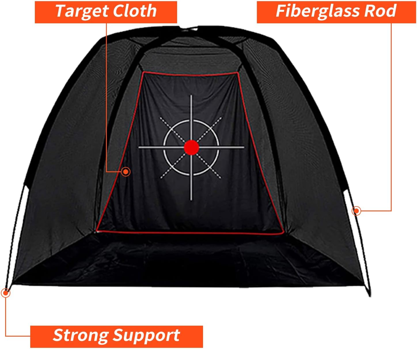 Golf Net - 8X6 FT Heavy-Duty Protbale Golf Hitting Net with Target for Indoor Outdoor Driving Chipping Swing Practice - Gifts for Men & Golfers