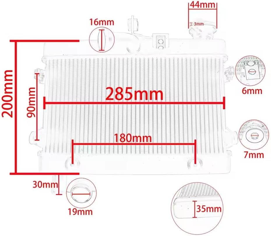 Motorcycle Engine Radiator Cooler Cooling for Honda Rebel CMX 500 CMX500 CL500 CL300 2017-2023 2021 2020 Aluminium Accessories