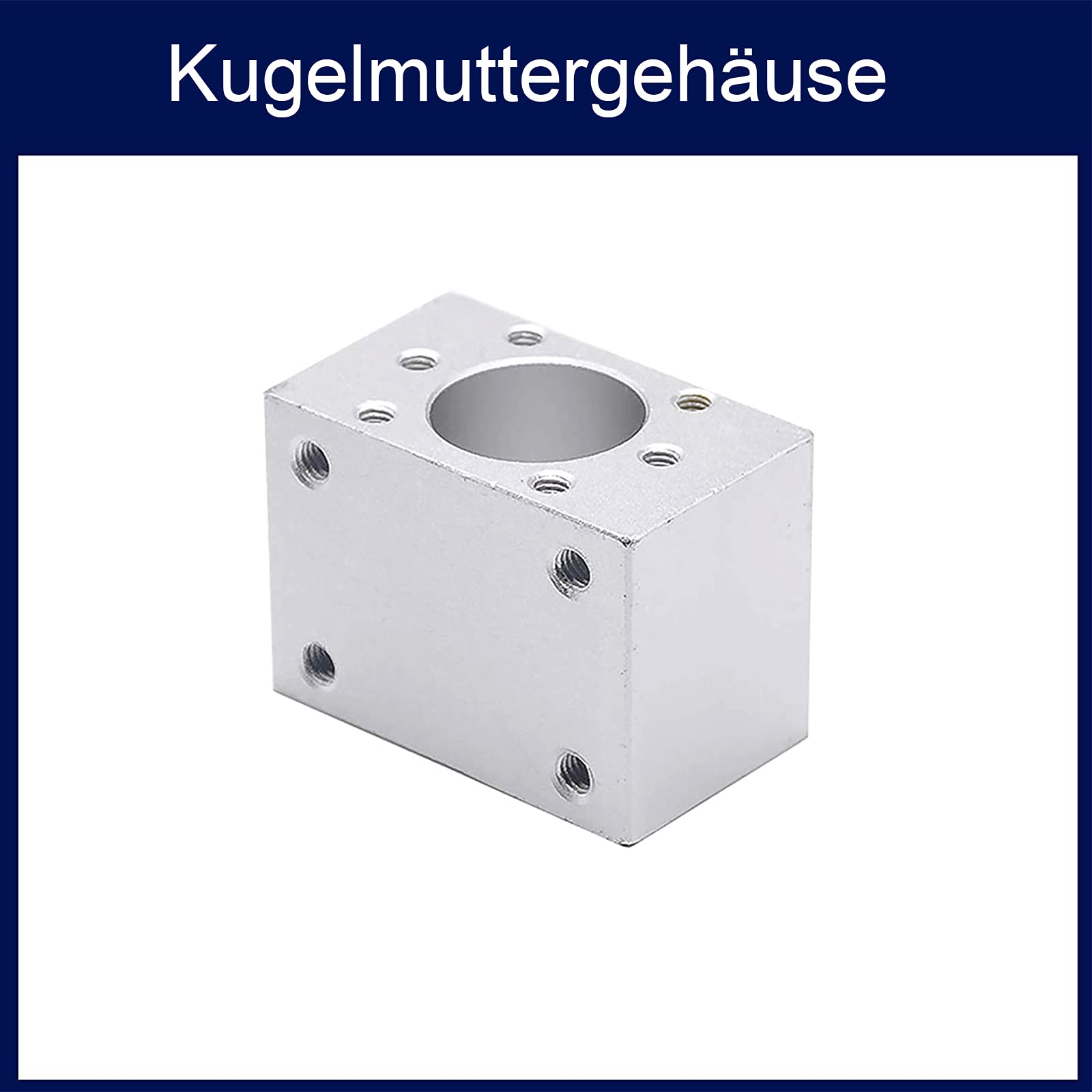 SFU1204 - Mandrino a sfera da 600 mm, in acciaio inox, con supporto BK10/BF10, corpo del dado e kit di accoppiamento, parti CNC