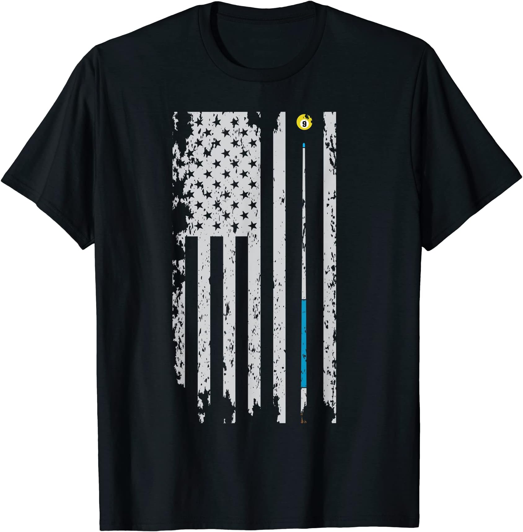 American Flag Billiard Pool Player Men Women Gift T-ShirtOEKO-TEX STANDARD 100