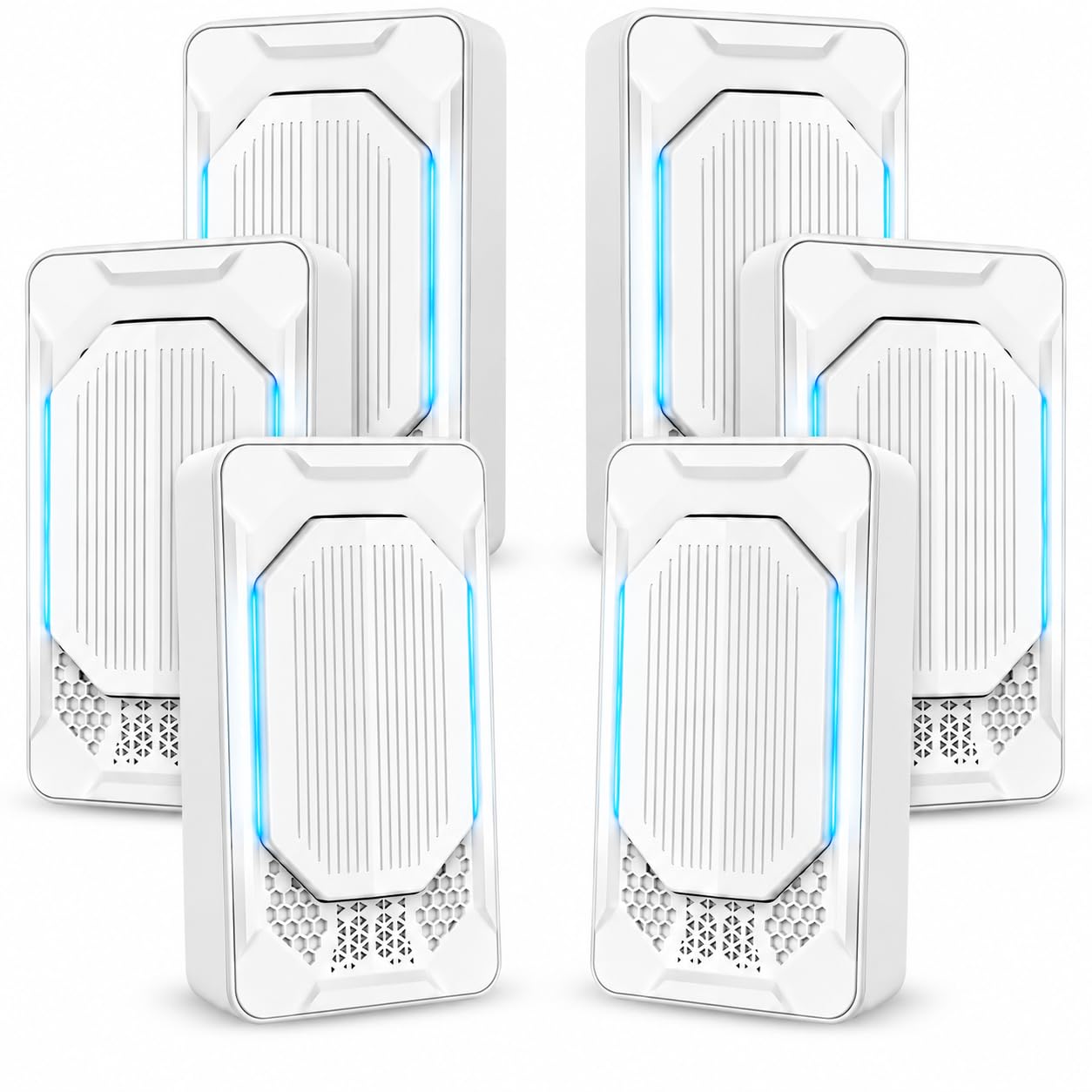 Plug In Air Purifier, 6-Pack Negative Ion Generator for Home, Filterless Compact Air Ionizer for Bedroom, Bathroom, Kitchen and Office