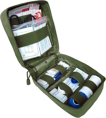 Miniatura 4 de Kit de primeros auxilios EMT Medical IFAK bolsa, Molle Tactical Med Bolsa de trauma de emergencia para camping, hogar, coche, senderismo, caza