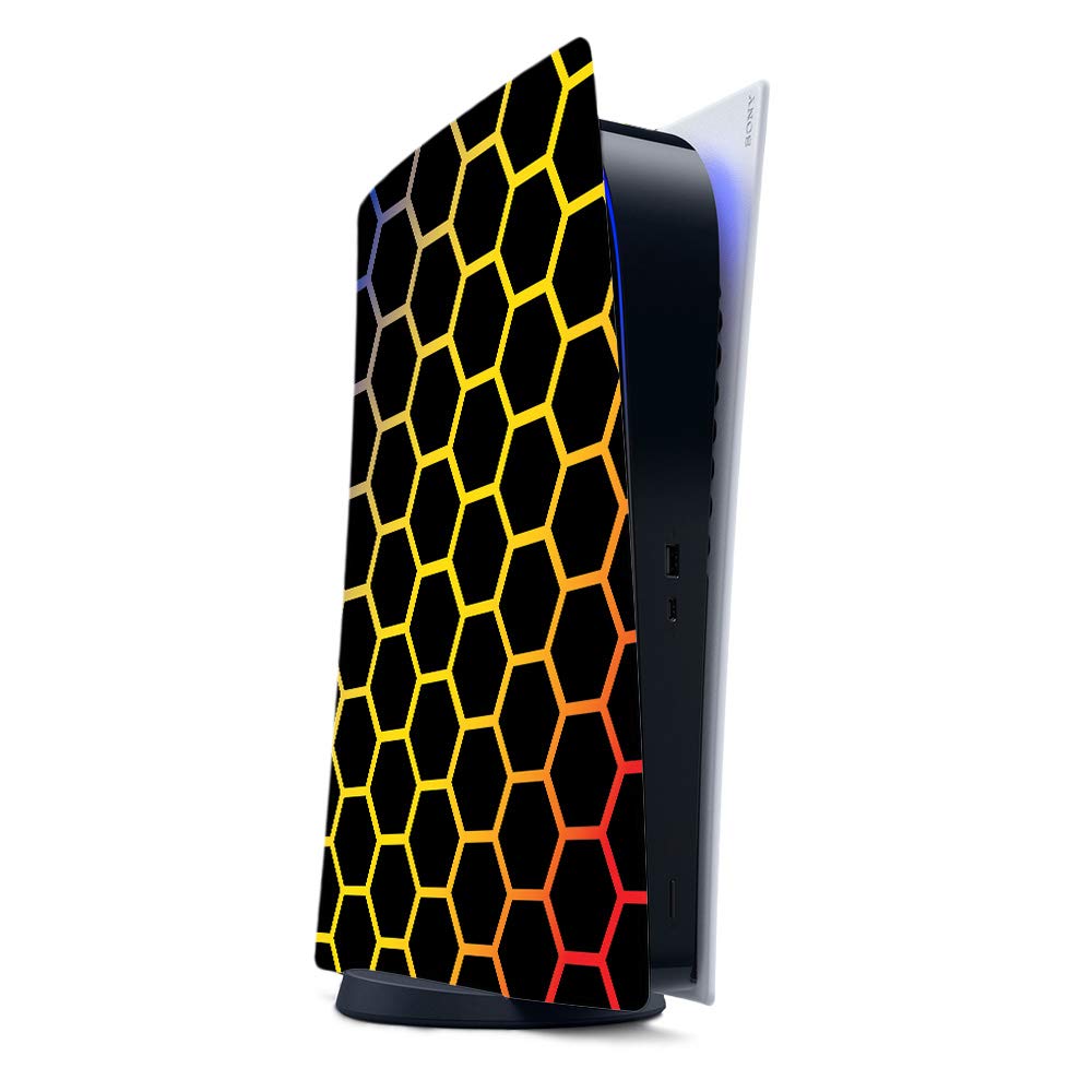 MightySkins Gaming Skin for PS5 / PlayStation 5 Digital Edition - Primary Honeycomb | Protective Viny wrap | Easy to Apply and Change Style | Made in The USA