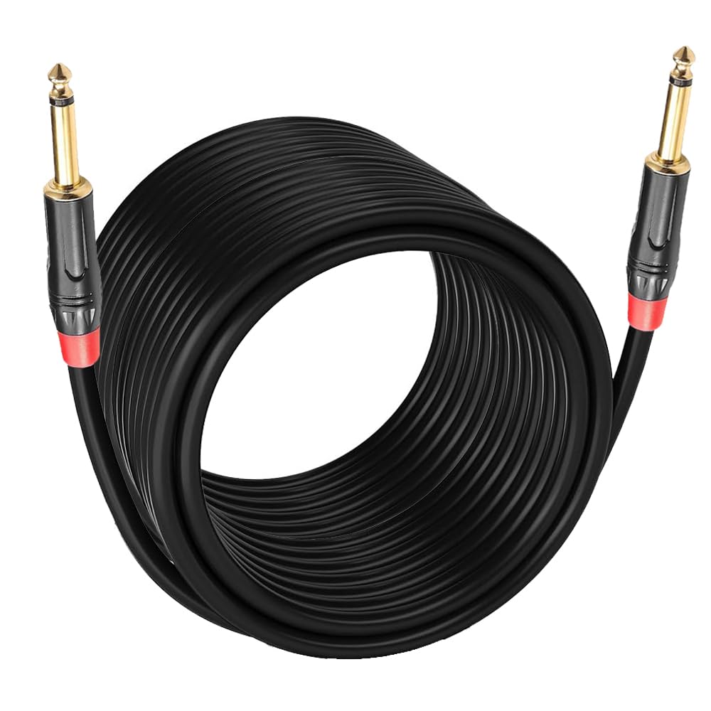 IMAGINEA 10 Meter Guitar Cable | Guitar Cord ¼ Inch Instrument Cables 6.35mm (1) TS to 6.35mm (1) TS Stereo Audio Cable Male to Male Xlr Cable