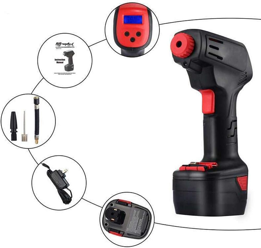 Air Hawk Pro Automatic Cordless Tire Inflator Portable Air Compressor, Easy-To-Read Digital Pressure Gauge