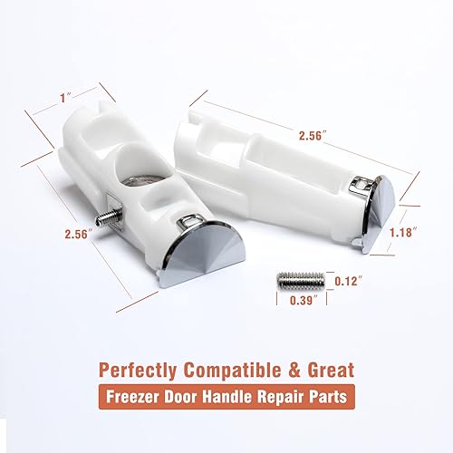 Miniatura 7 de DA61-07540A DA61-08247A Kit de soporte de cubiertas de manija de puerta de repuesto para refrigerador compatible con Samsung 3298044 AP5578979