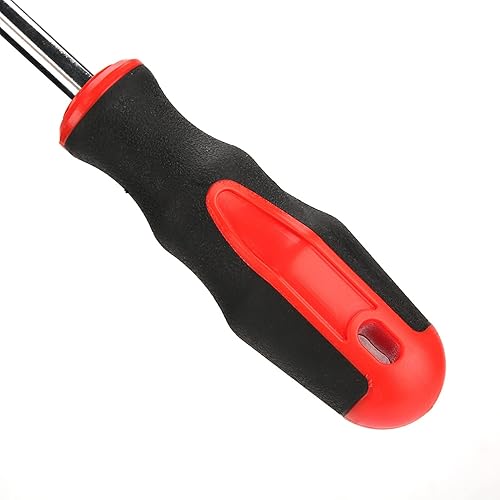 Miniatura 8 de Barra de palanca en ángulo de acero de aleación de cromo vanadio de 10.6 in, herramienta de remache de demolición con mango de goma para reparación