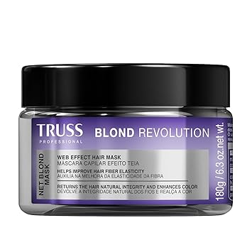 TRUSS Blond Revolution Net Blond Hair Mask - Color-Enhancing Hair Repair Mask to Restore Natural Hair Health, Hair Shine & Vibrancy - Designed with a Web-Effect Formula 6.3 oz