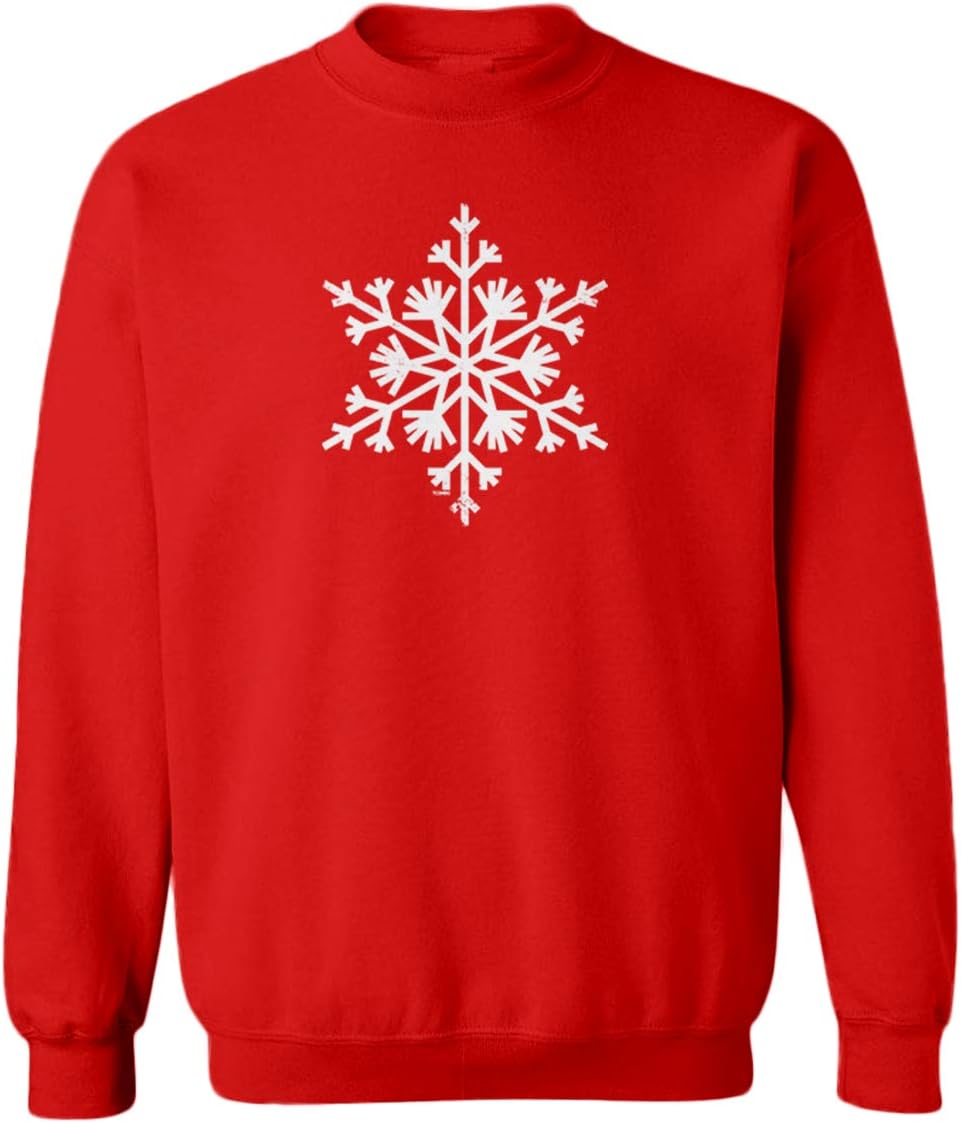Snowflake - Winter Snow Cool Youth Fleece Crewneck Sweater