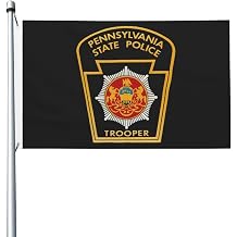 Pennsylvania State Police,Flag 3x5ft with Grommet Outdoor Decorative Banner Yard Flag