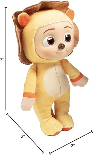 Miniatura 5 de CoComelon - Juguete de peluche JJ de 8 pulgadas, Lion Onsie, con licencia oficial, animal de peluche suave para niños pequeños y preescolares,