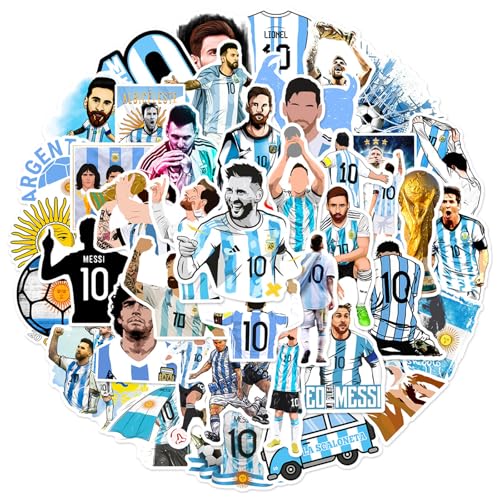 Messi Soccer Player Stickers 50pcs Waterproof Vinyl Decals