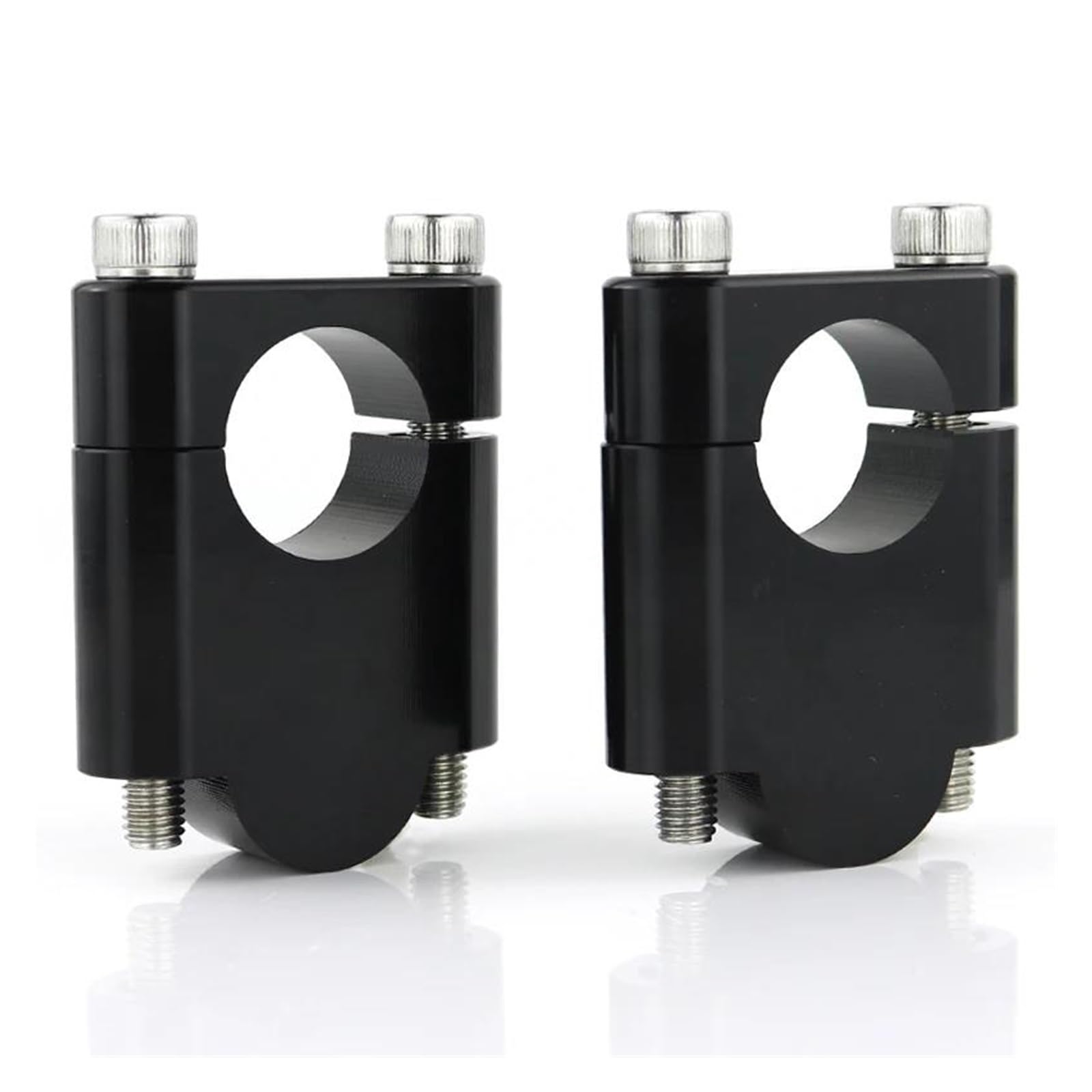 Handlebar Riser Fat Bar Risers Clamps Universal 28 Mm 1 1/8" Bars Riser Clamp(Black Riser 40mm)