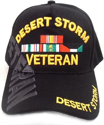 Buy Caps and Hats Desert Storm Veteran Baseball Cap Black Hat Army Air Force Marines Navy