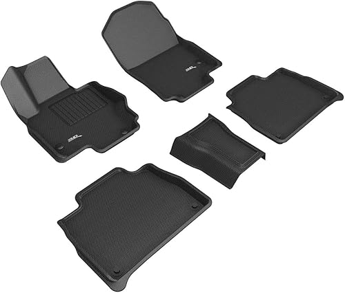 3D MAXpider Tapete Kagu de ajuste personalizado (negro) para Mercedes-Benz Clase GLE SUV de 5 asientos (W167) 2020-2024, juego completo.