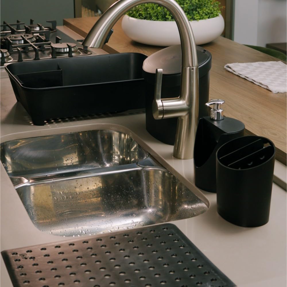 Coza - Escorredor de Talheres Oval Basic - Preto