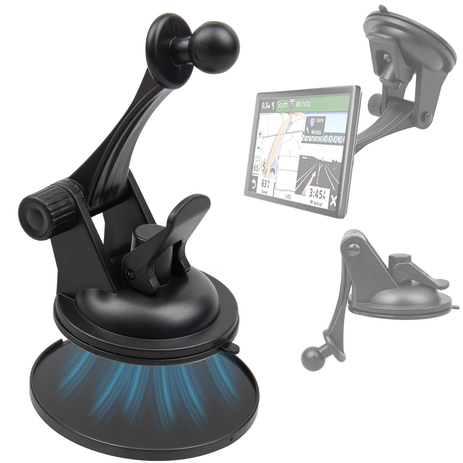 Amazon.com: EWAY GPS Windshield Dashboard Mount for Garmin, 17mm
