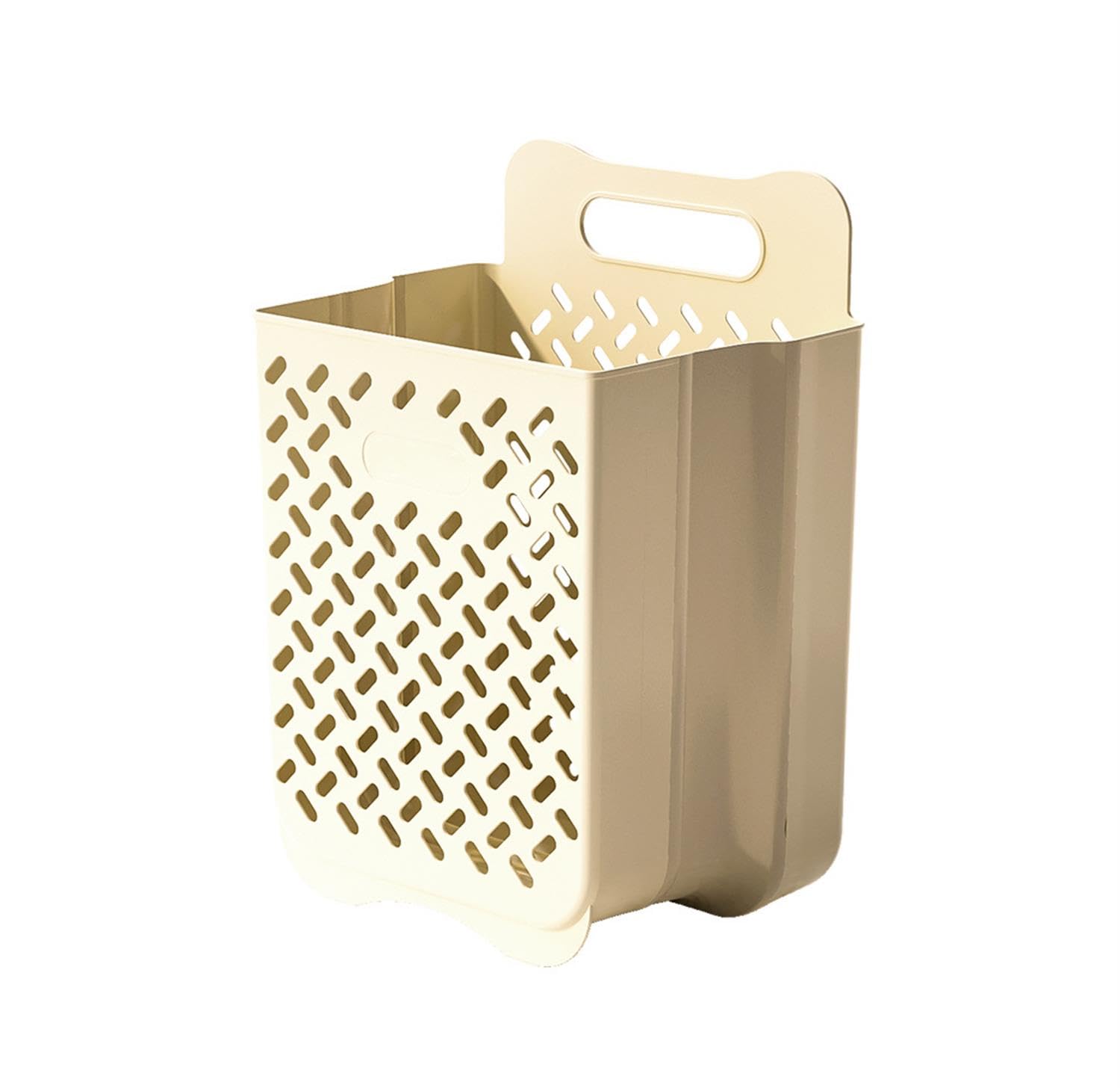 Collapsible Laundry Basket Wall Hanging Laundry Hamper with Handle (L)