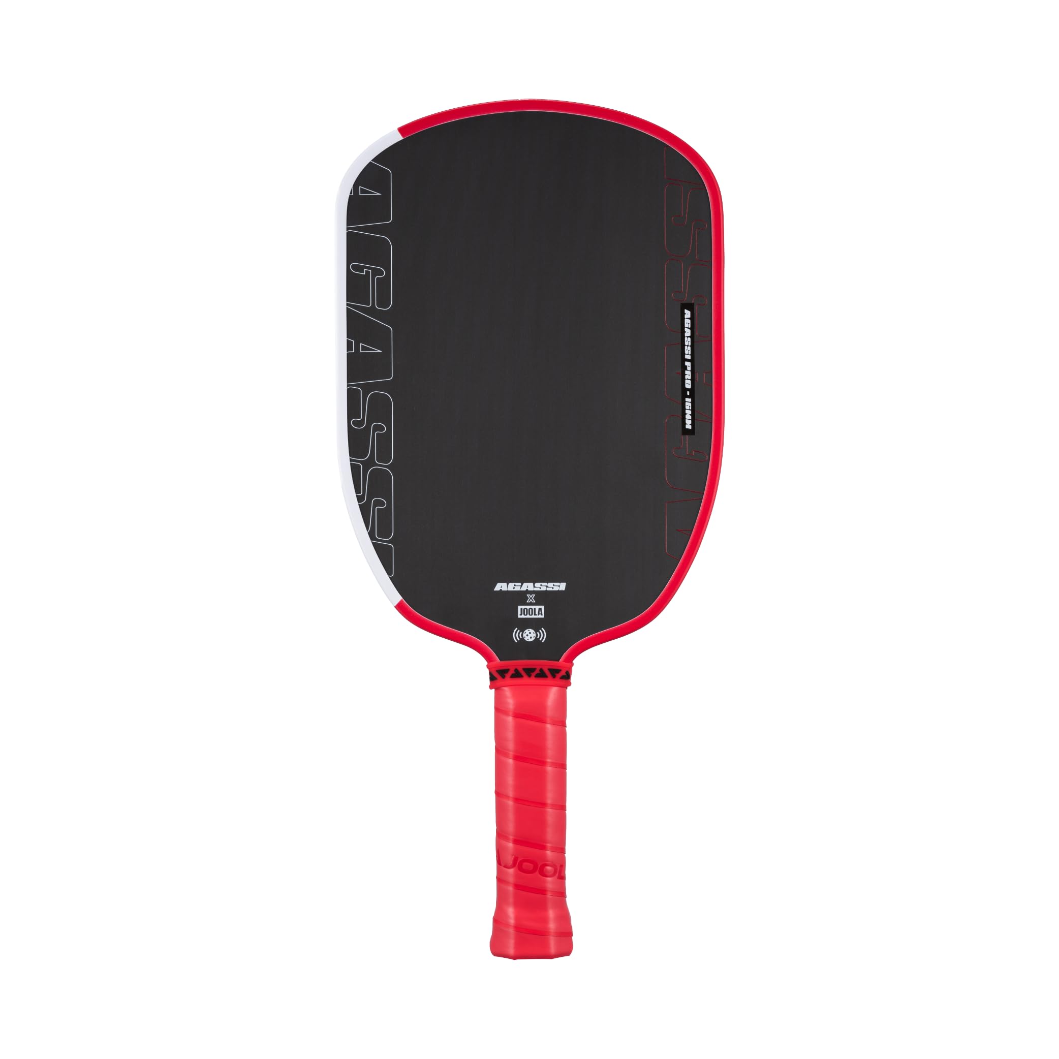 JOOLA Agassi PRO IV 16mm Pickleball Paddle w/Extended Sweet Spot - Carbon Fiber Surface Increases Spin & Control - SK Film for Power & Larger Sweet spot - UPA-A Certified - USAP Approved - NFC Chip