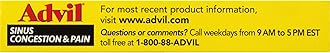 Advil Sinus Congestion and Pain, Sinus Relief Medicine, Pain Reliever and Fever Reducer with Ibuprofen and Phenylephrine HCl - 20 Coated Tablets