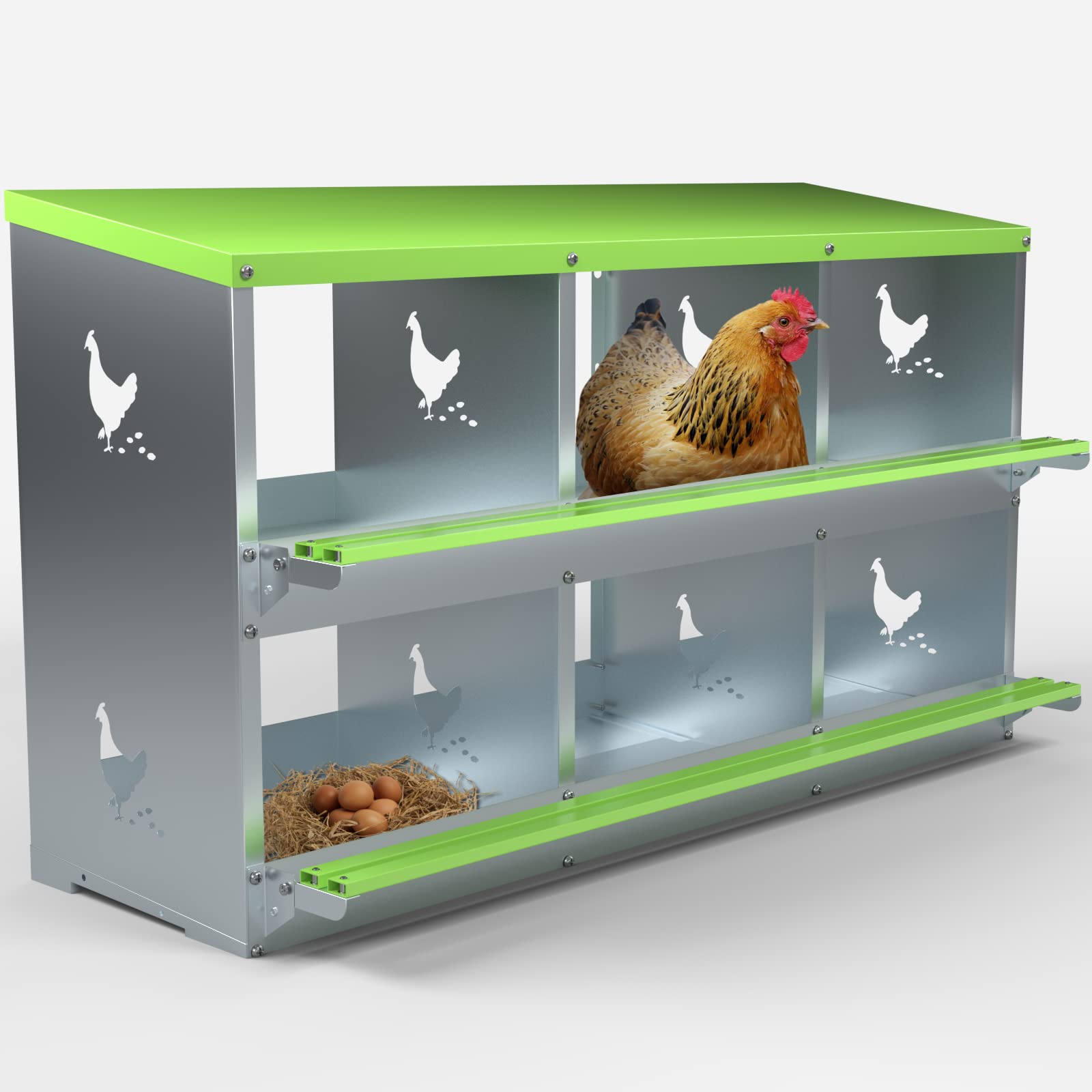 Buy Tocretoare Nesting Boxes, 6 Hole Chicken Nesting Box for Laying