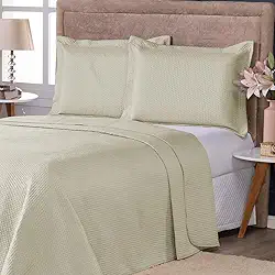 Colcha King 200 Fios Dupla Face – Kit Cobre Leito com Fronhas, Microfibra Leve, Toque Macio e Conforto Premium | FV Enxovais (Palha, Casal King(280x260cm))