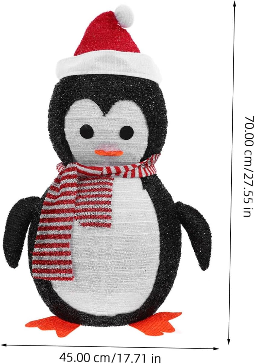 PRETYZOOM Penguin Lanterns Holiday Decor for Indoor and Outdoor Use Weather-Resistant Christmas Penguin Lamps for Festive Lawn Celebrations