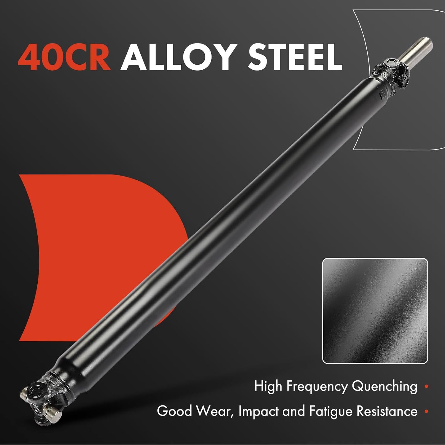 A-Premium 68.62" Rear Drive Shaft Driveshaft Assembly Compatible with 1996-2002 Dodge Ram 2500, [4WD, Auto 46RE Trans, Extended Cab Pickup, 78.0" Bed, 138.7" Wheelbase], Replace# 52105130, Prop Shaft