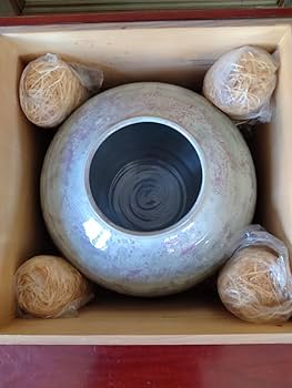 波六 16cm 砥部焼 骨董 アンティーク 花瓶 飾り壷 砥部焼の花器/竹山窯/飾り壺/花瓶/インテリア | 骨董