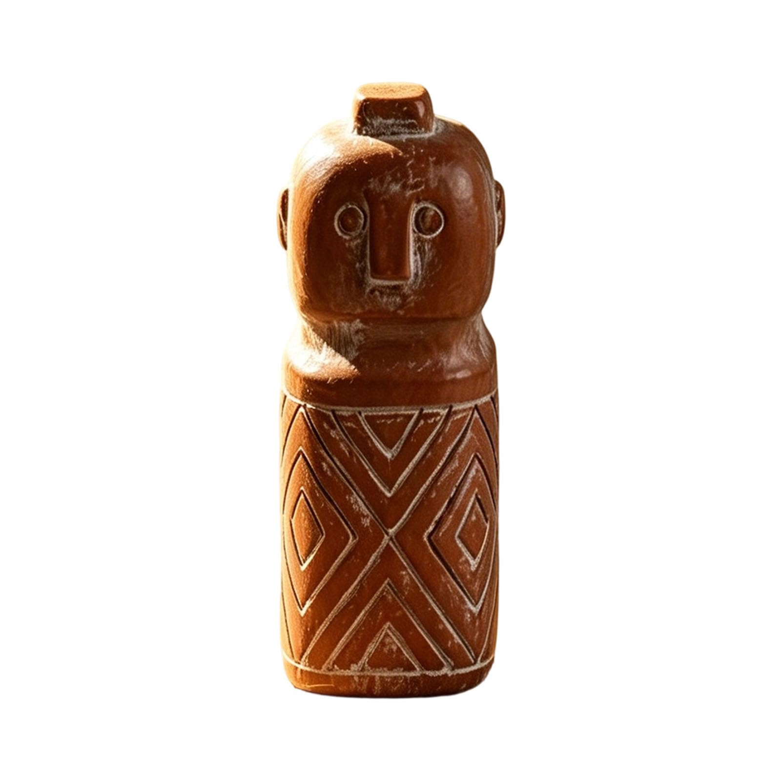 Msioytog Resin Human Face Figurines Tribal Statue Sculptures Decorative Ornament For Home Desk Tabletop Decorations Collectibles Decorative Ornaments