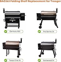 Vista 4 de Stanbroil Folding Front Shelf for Traeger Pro Series 34 Pellet Grill, Replacement for BAC363 Folding Shelf, Grill Accessories for Traeger Texas