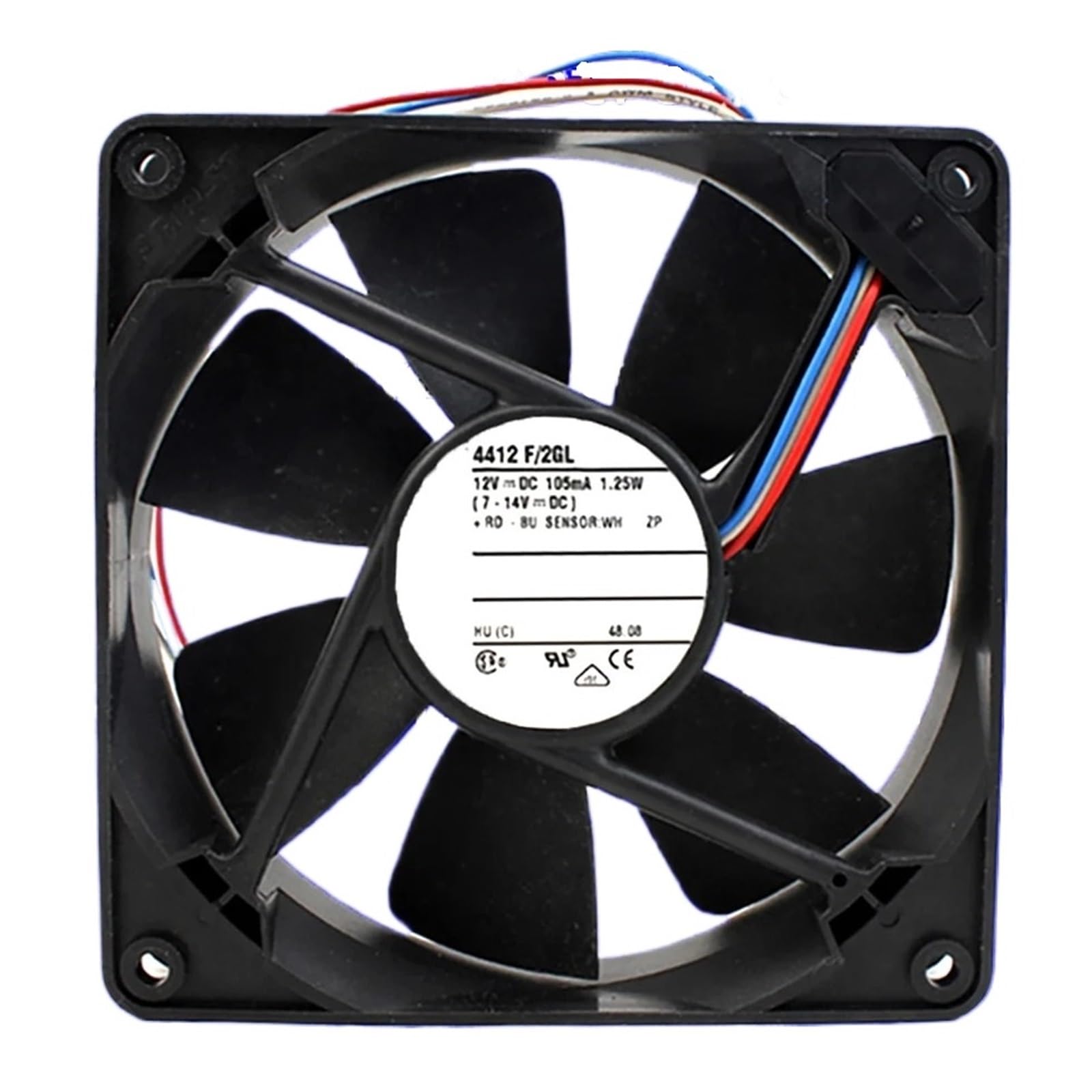 Ventilateur de refroidissement châssis haute fiabilité 120mm 12V pour station de travail