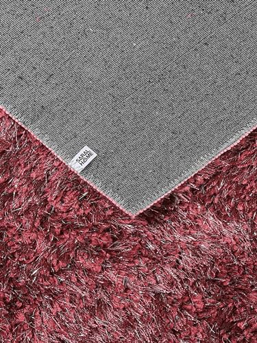Image of Saral Home Shaggy Modern Carpet (Mehroon, 45X120 cm)