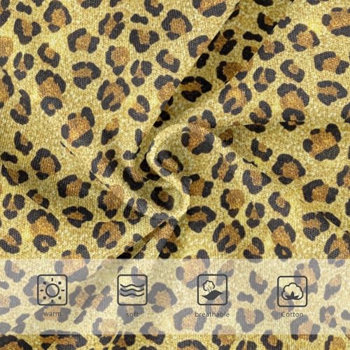 Joisal Golden Leopard Spots Brown Little Girl Panties Toddler Girls Underwear Cotton Funny Briefs Undies Kids 2t3