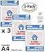 Produktbild Pack von 3 Warnschildern A4 Innen/Außen Premium und verbessertem (schwarz)