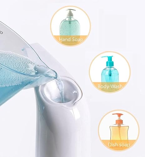 Miniatura 4 de Dispensador de jabón automático sin contacto para baño y cocina, dispensador de jabón líquido de manos, IPX6 resistente al agua, 14 onzas líquidas