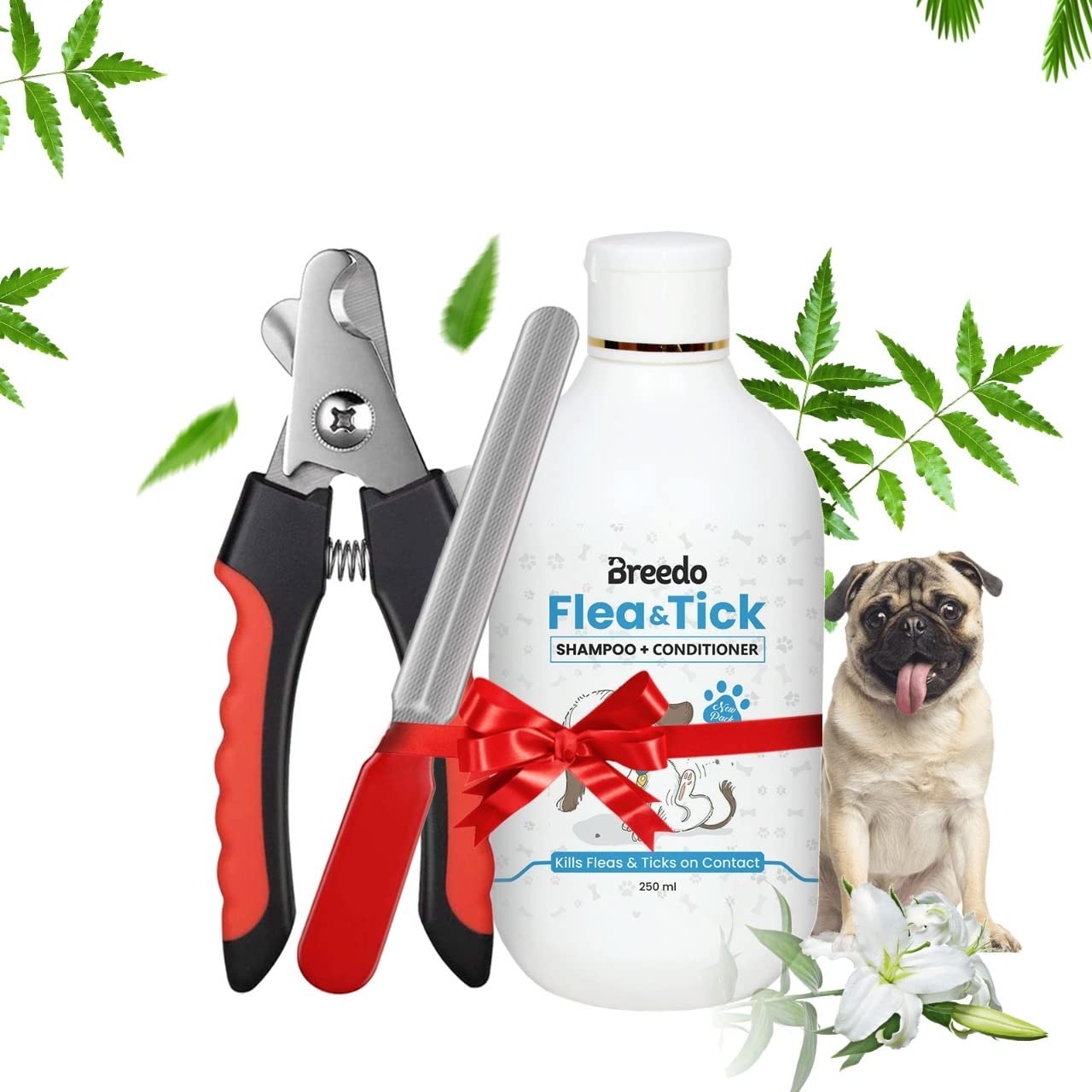 Breedo Dog Need (Combo of 2) Flea and Tick Shampoo Plus Conditioner + Nail Clipper for Labrador, German Shepherd, Golden Retriever,Shih Tzu, Ticks Fleas, Skin Treatment, Pomeranian(250ml) (B0BV76GBHX) Amazon Price History, Amazon Price Tracker